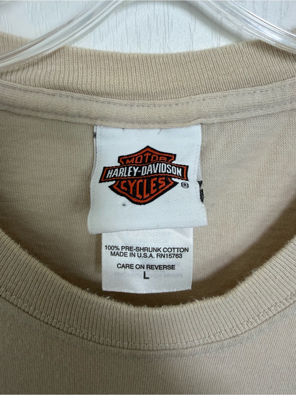 Vintage 2001 Harley Davidson South T-Shirt Size Large Cotton Made in USA Y2K - Picture 5 of 7